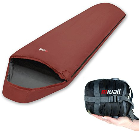 Mivall Patrol Lava Mumienschlafsack, leicht, Ultraleicht, kleines Packmaß, Hüttenschlafsack für Sommer