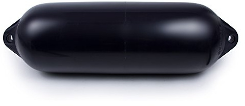wellenshop Ocean Fender Bootsfender 280 mm x 760 mm H7 H-Serie Aufblasbar mit Ventil Navy Blau Dunkelblau Plastisol PVC Rammschutz Langfender