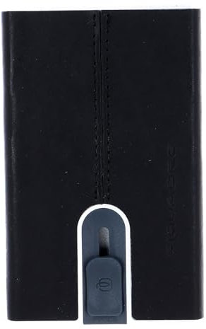 PIQUADRO Black Square Porta carte di credito RFID pelle 6 cm