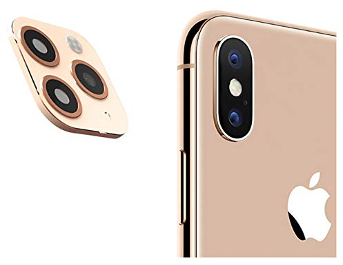 DIKKAR iPhone X/XS/XS Max Convert to iPhone 11 Pro/11 Pro Max Lens Sticker, Camera Lens Protector for iPhone X/XS/XS Max,Upgraded Camera Cover Anti-Scratch Tempered Glass Film,Change to New iPhone