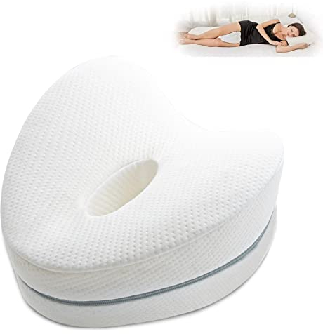 LAPONO Orthopädisches kniekissen für seitenschläfer Leg & Knee Memory Foam Support Pillow for Sleeping Ergonomisches Seitenschläferkissen Beruhigende Schmerzlinderung bei Ischias Rücken Hüften Knien