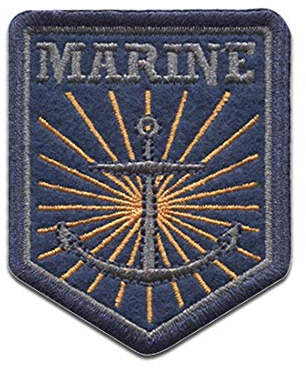 Catch the Patch Marine Anker Troopers - (Größe: 4,9 x 6,1 cm) Aufnäher, Bügelbilder, Aufbügler, Applikationen, Patches, Sticker zum Aufbügeln oder Aufnähen – für Kleidung, Taschen, Jacken
