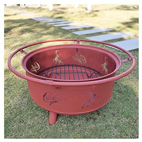 DYB Holzkohlegrill Tragbarer Grill Feuerstelle Im Freien Bowl Grillrost Holzofen Garten Brennholz Bonfire Startseite Charcoal Heizung Herd Carbon-Grill Brazier-Rack