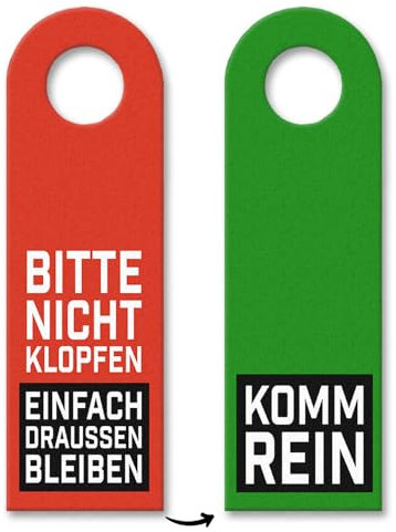 trendaffe - 10x Bitte Nicht klopfen einfach draußen bleiben