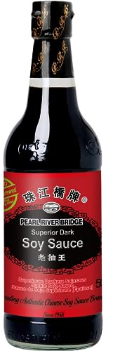 Sauce de soja supérieure épaisse / foncée 500ML (salée) - Marque Pearl River Bridge (Lot de 3 bouteilles)