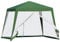 Pavillon de jardin Outsunny Tente de réception résistante aux intempéries Tente avec moustiquaire Métal + Polyester Vert 3 x 3 m