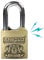 Alarm Padlock - Anti-Theft Heavy Duty Security Alarm Lock - 120db Alarm Sound - Weather Proof for Door Storehouse Truck with 4 Keys (10mm) Bronze