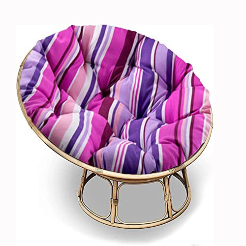SRHWBF Papasan-Sitzkissen Polster Bodenkissen für Schwingsessel Stuhlkissen Für Innen Balkon Draussen Patio Garten (NUR Kissen) (F14 Ø180cm/70.8 in)