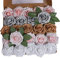Ruiuzi Lot de 25 Roses artificielles réalistes avec Tige pour Bouquets de Mariage, centres de Table, fête de Mariage, décoration de Maison (Cinq Couleurs + Poudre, 25pcs)