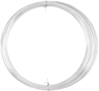 MMLFX 1pc 2m 0,3-1,0 mm 925 Filo in Argento Sterling for Gioielli Che producono Gioielli a Filo di Gioielli in Argento Sterling Rotondo Fai da Te (Size : 1.0mm 2meters)