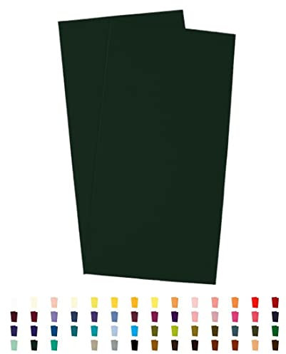 Sandras-Bastelladen 2er Set Kerzen Verzierwachsplatten - 200 x 100 x 0,5mm Tannen Grün