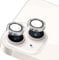 Camera Lens Protector for iPhone 13/iPhone 13 Mini 9H Tempered Glass Camera Cover Bling Crystal Diamond Metal Individual Ring Bulletproof Scratchproof Protective Lens Protectors (Silver)