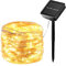 Luces Solares LED Exterior Jardín,17M 150LED Guirnaldas Luces Exterior Solar, 8 Modos de Luz a Prueba de Agua Cadena de Luces LED Solares Jardín para Interior/Patio/Jardín/Árbol/Fiesta/Boda/Festivales