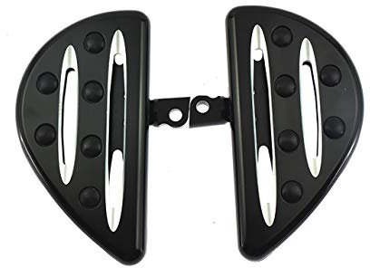 HCmotorku Moto Passager Repose-pieds arrière Couches mâles Repose-pieds CNC Fit pour Harley Touring Road King Road Glide Electra Street Glide Sportster Dyna Noir