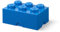 LEGO Storage Brick 6 Knobs Blue, Stackable Storage Box, 8.47 l – LEGO Product, Plastic Storage Box with Lid, Desk Storage, Room Storage, Toy Box