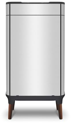 Tower T938022SS Ozone Sensor Bin with Legs, Large 65L, Hands Free Opening, Carbon Filter, Stainless Steel