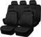 Autositzbezüge Universal Fit Komplettset Autositzschoner Reifenschienen Autositzzubehör, Auto-Sitzbezüge Set mit Airbag, 9 Stück Schonbezüge für Autositze für die meisten Autos, Limousinen, SUVs
