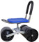 Poupangke Gartensitz, 360 Grad drehbarer Rollhocker mit verstellbarer Höhe, Gartenwagen mit Rollen, Gartenarbeitssitz, stabil für Rasen, Garten