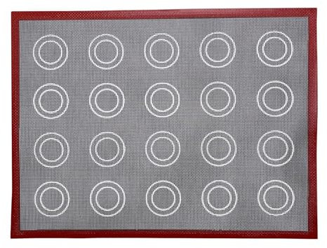 Tapis de cuisson en silicone pour macarons, tapis de cuisson pour choux à la crème | Feuille de revêtement de four pour tapis de cuisson en silicone - Tapis de cuisson en silicone imprimé double face