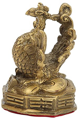 Akozon Messing-Phoenix-Statue, Dekorative Figuren für Heimdekoration, Sammlung, Ausstellung, Geschenke, Hohe Härte, Guter Glanz, SammlerstatuePhoenix
