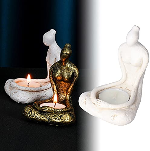 ZPSHYD Engel Figur Yoga Figur Engel Statue Harz Meditation Skulptur für Zuhause Tearoom Yoga Zimmer Dual Funktion Einzigartiges Design Robust und Praktisch SCS-RC007-B1