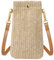 Aucuu Bolso Bandolera Pequeña, Bolsa de Bandolera de Paja, Bolso Movil Mujer