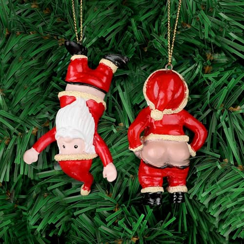 SULOLI Christmas Decorations,8CM Funny for Women Naughty Secret Santa Gift Rude Christmas Baubles Novelty Christmas Tree Decorations