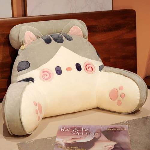 FZKun Bettruhe Lesekissen - Kawaii Weiches Lendenkissen, Ruhekissen mit Waschbarem Bezug, Bettruhekissen mit Armen zum Sitzen im Bett, auf der Couch, zum Entspannen beim Fernsehen, Spielen, in Autos