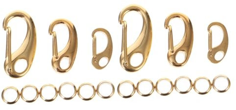 SEWOART 6stücke Haustier Marken Clips Mit Ringen Für Hundehalsband Und Katzenhalsband Edelstahl Schlüsselanhänger Für Individuelle Tieranhänger