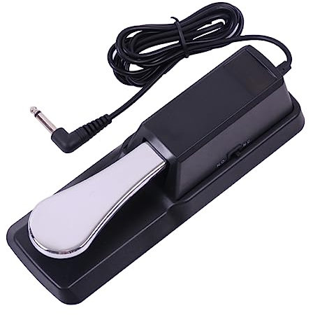 Vaguelly Sustain Pedal Für Keyboard Mit Classic Piano-style Action Rutschfeste Basis Kompatibel Mit Yamaha Und Anderen Marken Langlebiges Metallpedal Für Digitalpianos