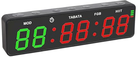 Tragbare Timer -Timeruhr, Magnettraining -Intervall -Timer mit Stoppuhr, Wiederaufladbarer Digital Timer für das Boxen HIIT Tabata Yoga Ect