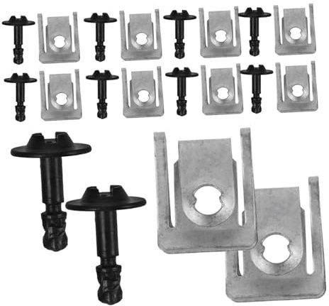 ZUNOXAZ 10stücke Unterboden Befestigungsclips Für Motorabdeckungen Aluminium-klammern Für Einfache Installation Und Zuverlässigen Schutz Von Fahrzeugunterböden