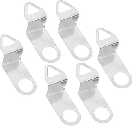 HOMSFOU 1 Set Kit Orologio Da Parete Fai Da Te Sospeso Ganci Accessori Per The Wall Trasloco Parti Di Ricambio Dell'orologio Parti Di Riparazione Dell'orologio Lega Silver 6 Pezzi