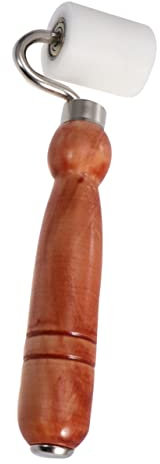 DIYEAH 1 Rouleau De Presse Outil De Rouleau De Colle Rouleaux De Bannière Rouleau De Papier Peint Outil De Bricolage Rouleau D'Autocollants Bambou Blanc