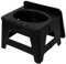SZLIFE Toilette da Campeggio Pieghevole, Toilette da Esterno con Coperchio, Robusta, Multiuso, di Emergenza, vasino Pieghevole per, Lunghi Viaggi, L Black