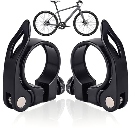 2 Pièces Collier de Serrage pour Selle de Vélo, Collier Serrage Selle Velo, Alliage d'Aluminium, Pièces Détachées de Vélo, Accessoire et Adaptateur de Montagne