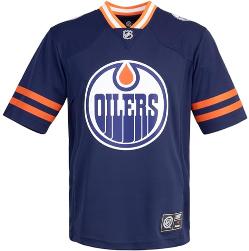 Fanatics Foundation NHL Team Jersey Trikot (DE/NL/SE/PL, Alphanumerisch, XL, Regular, Regular, Edmonton Oilers)