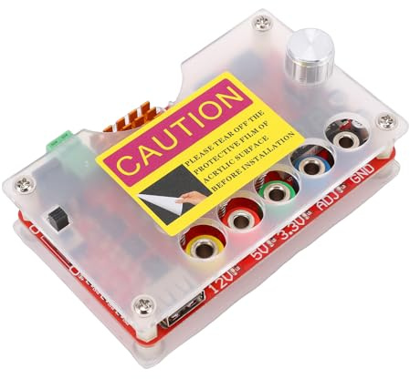 Fabater Kit de Tablero de Ruptura de Fuente de Alimentación ATX con Perilla de Voltaje Ajustable, Admite Voltaje de Salida de 3,3V, 5V, 12V y 1,8V-10,8V (Adj), Salida Máxima de 3A