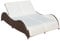 vidaXL Sonnenliege mit Auflage Doppelliege Gartenliege Relaxliege Gartenmöbel Liege Strandliege Freizeitliege Liegestuhl Poly Rattan Braun