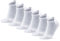 DANISH ENDURANCE Chaussettes Courtes de Running, Respirantes & Anti-Ampoules, Homme Femme, 3 ou 5 Paires, Blanc, 35-38