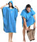 Changing Robe Towel Poncho with Hood for Surfing Swimming Wetsuit Changing,Compact & Light Weight,One Size Fit All Blue