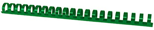 OFFICE PRODUCTS Plastikbinderücken 50 Stück DIN A4 22mm (210 Seiten) Binderücken Bindungskämme Plastikbindung | Kunststoff | Farbe: Grün
