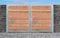 Einfahrtstor Qs Tor Holztor Gartentor Hoftor Verzinkt mit Pfosten & Holzfüllung 2-flügelig 500cm x 180cm