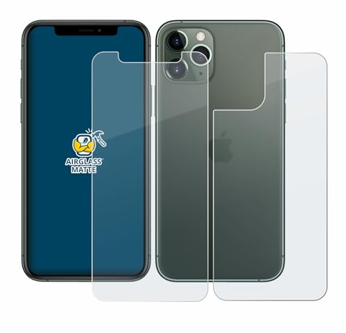 BROTECT Entspiegelungs Schutzglas für Apple iPhone 11 Pro (Display+Rückseite) Schutzfolie Panzer Folie Glas Matt [Extrem Kratzfest 9H, Anti-Reflex]
