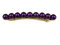 Barrette cheveux perle 8.5cm - violet