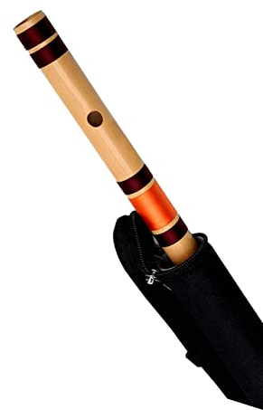 Foxit Musical Flûtes en bambou Bansuri C naturel pour droitier (48,3 cm) avec sac de transport gratuit