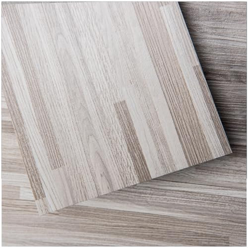 Art3d Peel and Stick Floor Tile Vinyl Wood Plank 54 Sq.Ft, Dusty Grey, Rigid Surface Hard Core Easy DIY Self-Adhesive Floorin