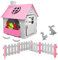 smalla Casetta per Bambini - 100% Feltro Riciclato - 110x100x124 Casa per Bimbi Interni ed Esterni