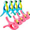 8 Stück Strandtuch-Clips für Handtücher, Strandstühle, Flamingo, Papageien, Handtuchhalter, tragbare Handtuchclips, Jumbo-Größe, Handtuchnadel für Pool, Strand, Kreuzfahrtschiff (rosa, blau, Papagei)
