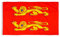 PHENO FLAGS Drapeau Normandie 90x150cm – normand - résistant aux intempéries, avec œillets en laiton, 100% polyester, coutures doubles robustes et couleurs éclatantes – pour les passionnés de drapeaux